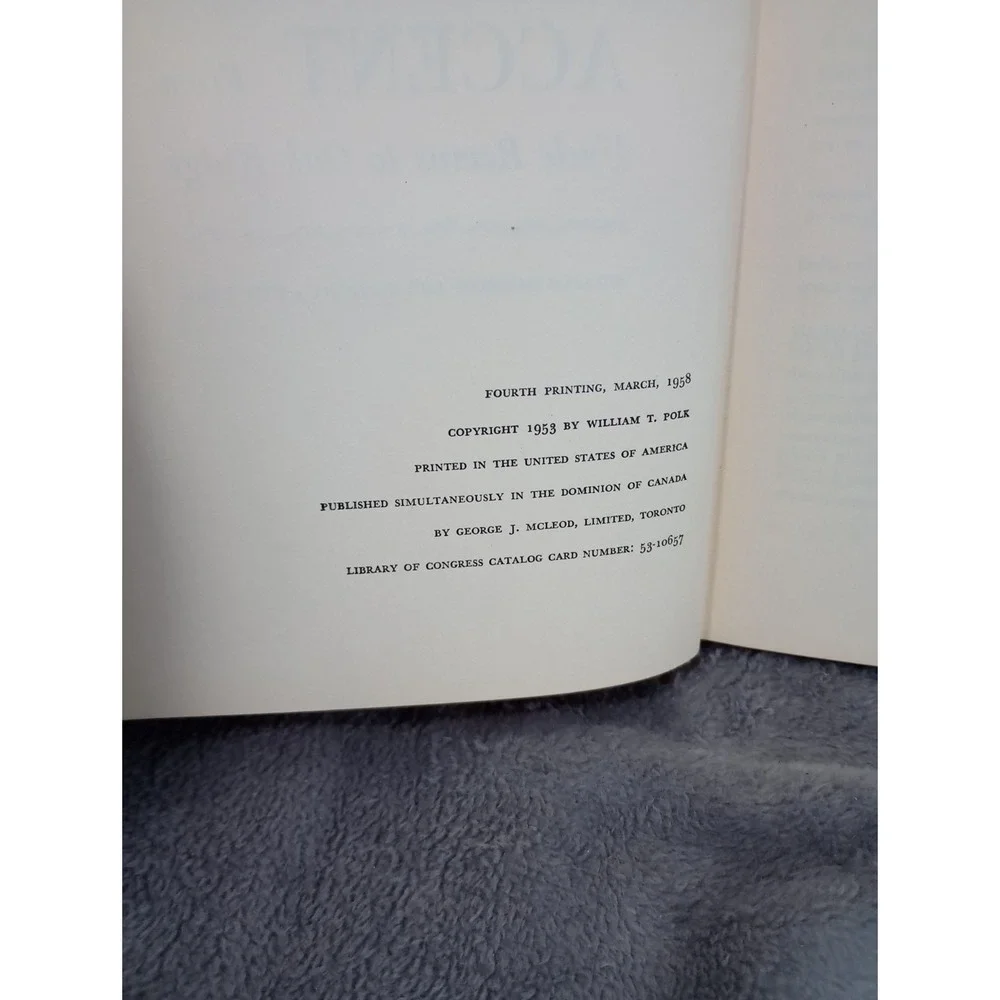 SOUTHERN ACCENT From‎ Uncle Remus to Oak Ridge William Polk 1958 Very Good
